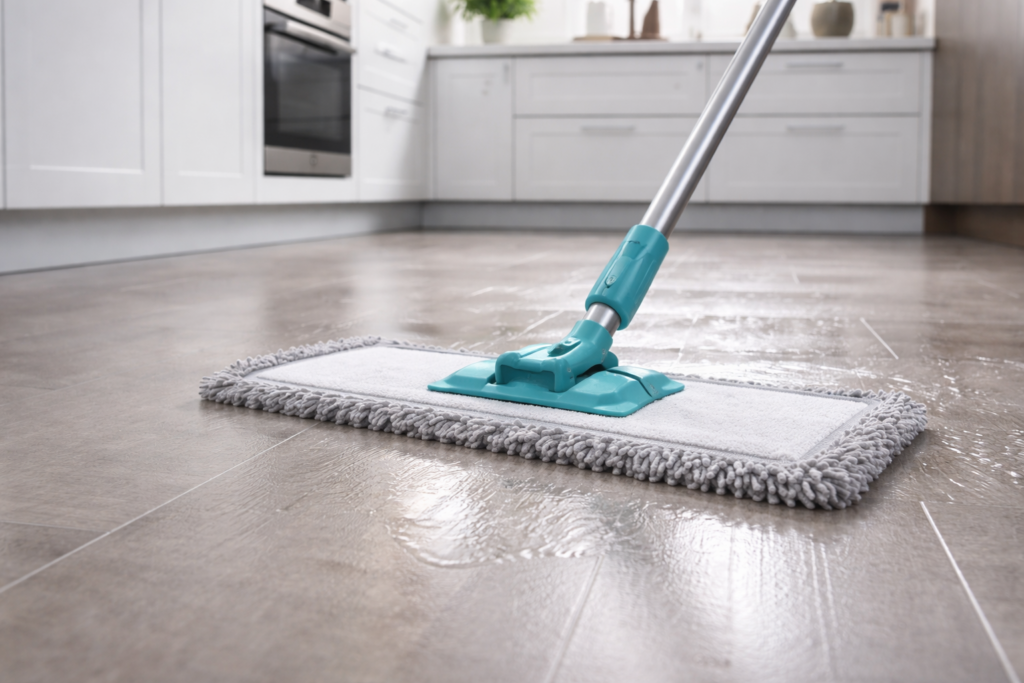 세제를 많이 쓰면 끈적해지는 이유 물걸레